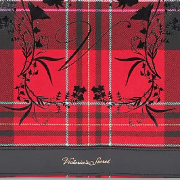 VS Plaid Tote Brand New! Red & Black Perfect Christmas Present! Gift NWT - Picture 7 of 16